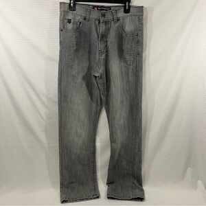 South Pole Jeans 4180 Mens 32x32 Pants Gray Baggy Skater Y2K Hip Hop Streetwear